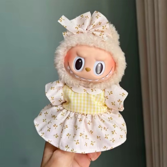 Adorable Yellow and White with Floral Dress!! No doll! - Picture 1 of 1